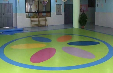 华艺PVC弹性地板 | 艺沙系列各种花色铺装效果展